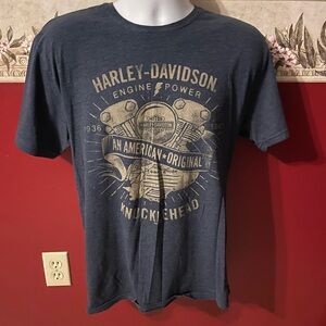 Harley-Davidson Men's Dark Blue Knucklehead Tee